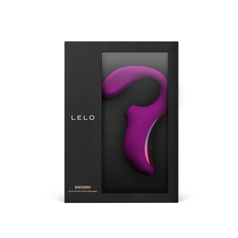 LELO | ENIGMA DUAL STIMULATION SONIC MASSAGER | DEEP ROSE