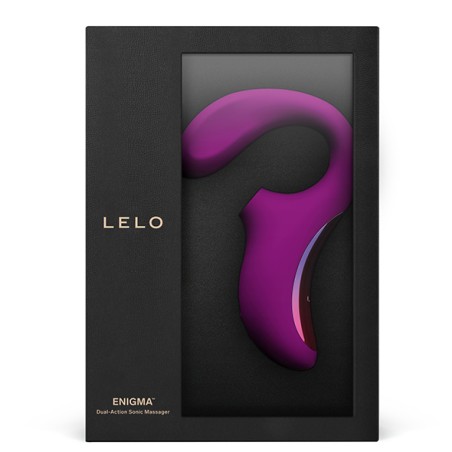 LELO | ENIGMA DUAL STIMULATION SONIC MASSAGER | DEEP ROSE