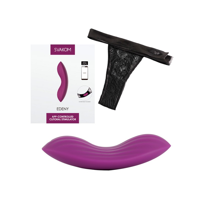 SVAKOM | EDENY | App Controlled Clitoral Stimulator | Violet