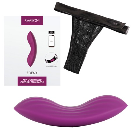 SVAKOM | EDENY | App Controlled Clitoral Stimulator | Violet