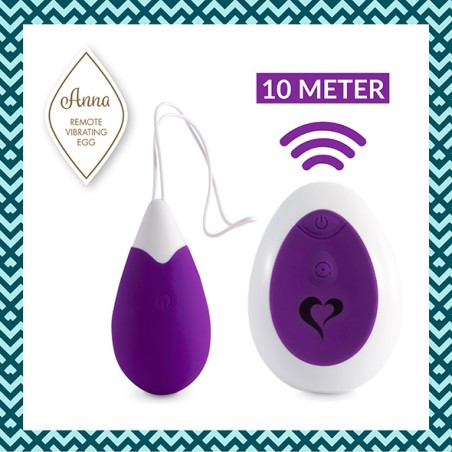 FEELZTOYS | ANNA VIBRATING EGG REMOTE DEEP | PURPLE