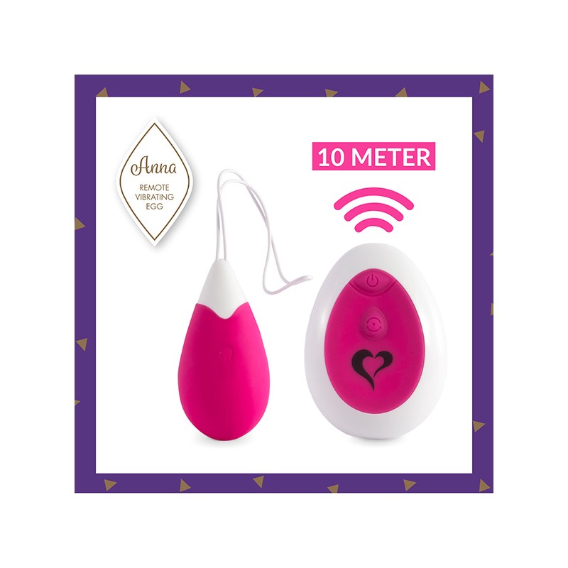 FEELZTOYS | ANNA VIBRATING EGG REMOTE | DEEP PINK
