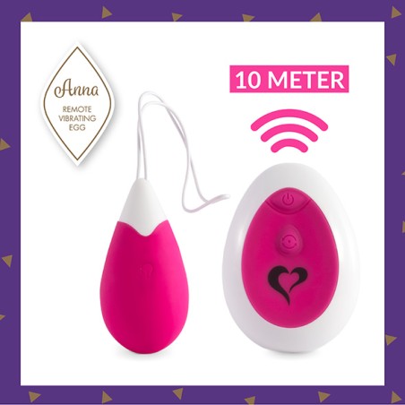 FEELZTOYS | ANNA VIBRATING EGG REMOTE | DEEP PINK