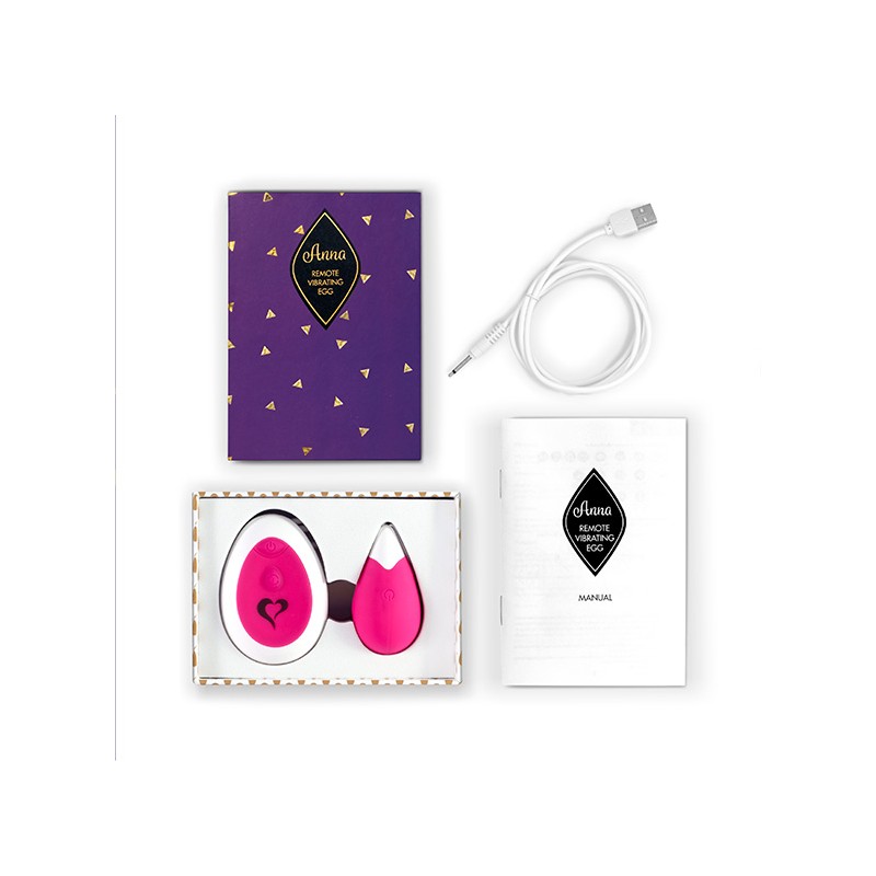 FEELZTOYS | ANNA VIBRATING EGG REMOTE | DEEP PINK