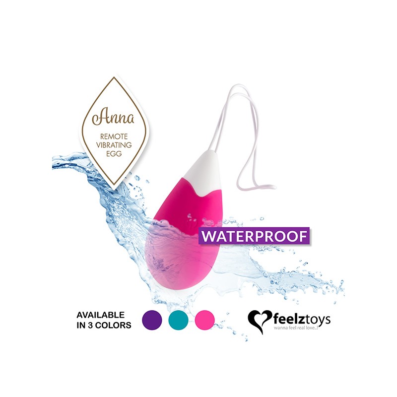 FEELZTOYS | ANNA VIBRATING EGG REMOTE | DEEP PINK