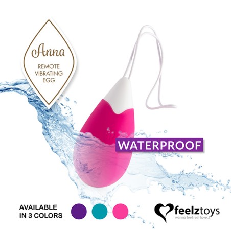 FEELZTOYS | ANNA VIBRATING EGG REMOTE | DEEP PINK