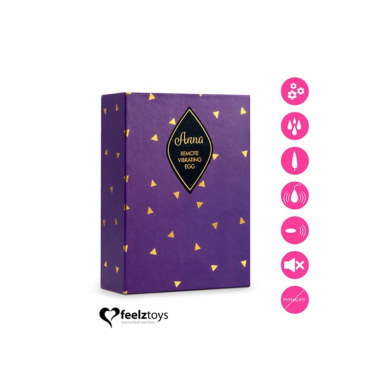 FEELZTOYS | ANNA VIBRATING EGG REMOTE | DEEP PINK