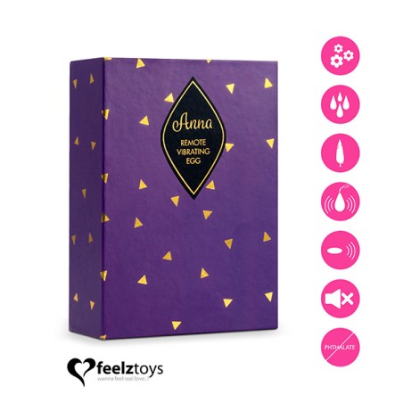FEELZTOYS | ANNA VIBRATING EGG REMOTE | DEEP PINK