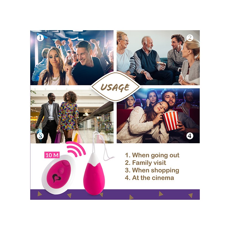 FEELZTOYS | ANNA VIBRATING EGG REMOTE | DEEP PINK