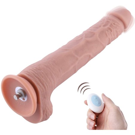 Hismith Extra-Length Vibrating Silicone Dildo With KlicLok - 30c