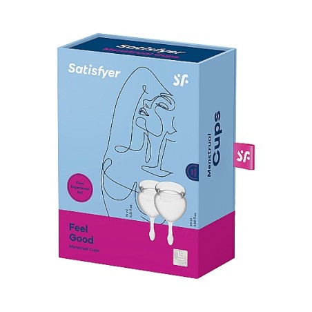 SATISFYER | FEEL GOOD MENSTRUAL CUP SET | TRANSPARENT