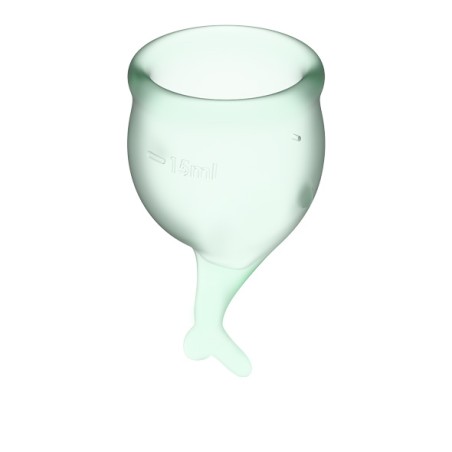 SATISFYER | FEEL SECURE MENSTRUAL CUP SET | LIGHT GREEN