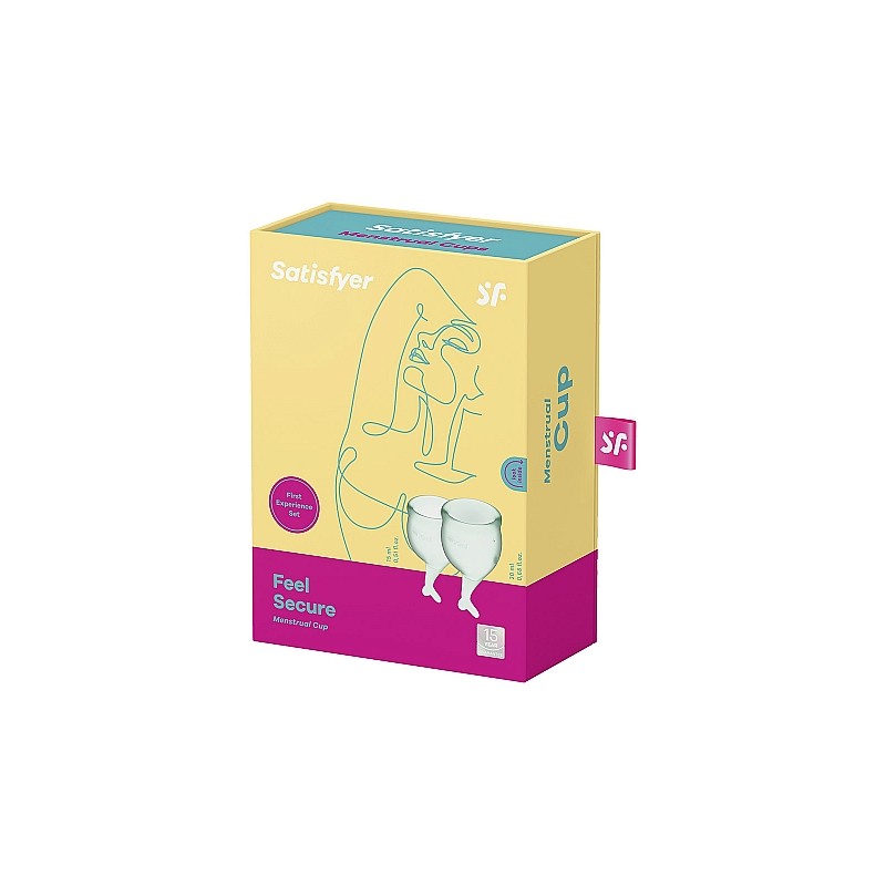 SATISFYER | FEEL SECURE MENSTRUAL CUP SET | LIGHT GREEN