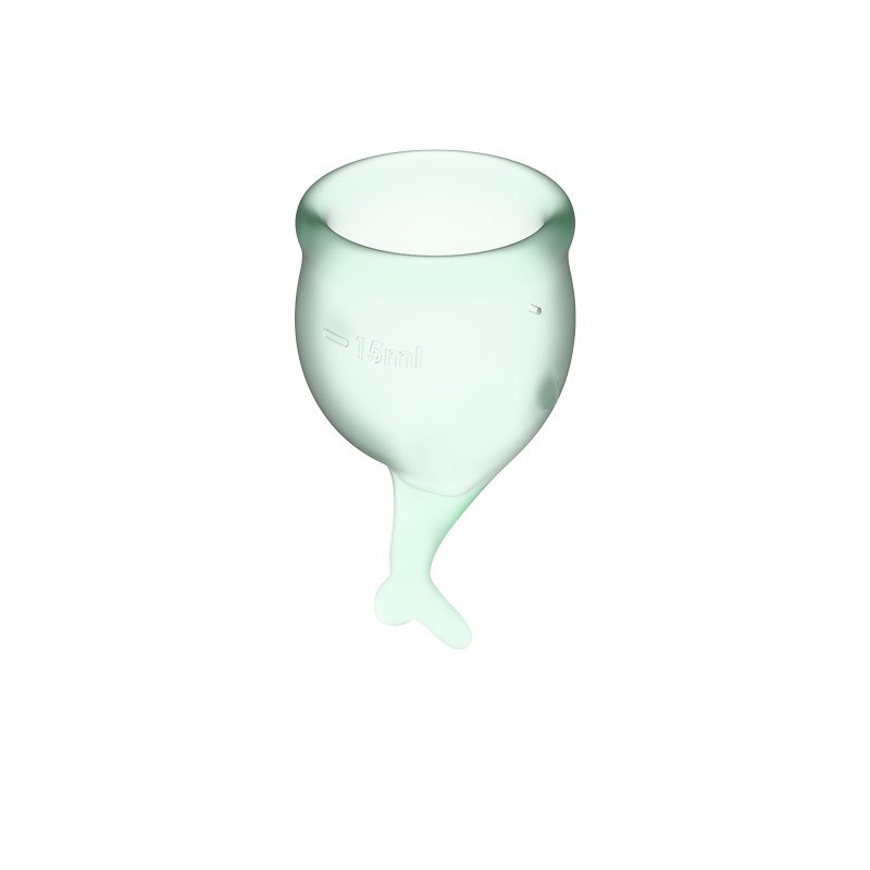 SATISFYER | FEEL SECURE MENSTRUAL CUP SET | LIGHT GREEN