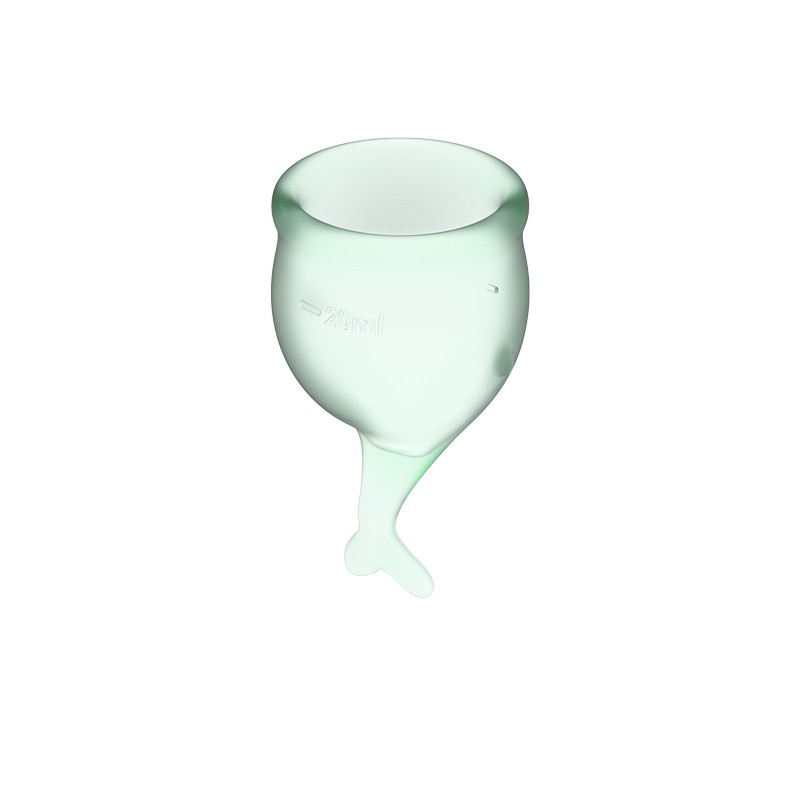 SATISFYER | FEEL SECURE MENSTRUAL CUP SET | LIGHT GREEN