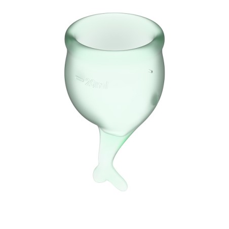 SATISFYER | FEEL SECURE MENSTRUAL CUP SET | LIGHT GREEN
