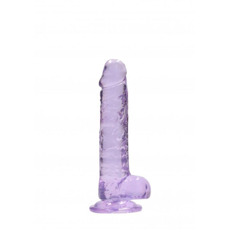 Real Rock | Realistic Dildo With Balls - Purple - 18cm