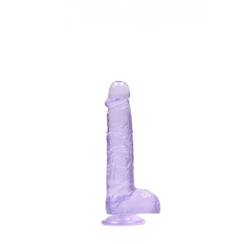 Real Rock | Realistic Dildo With Balls - Purple - 15 cm