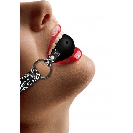 Breathable Ball Gag | Love Street Art Fashion | Black