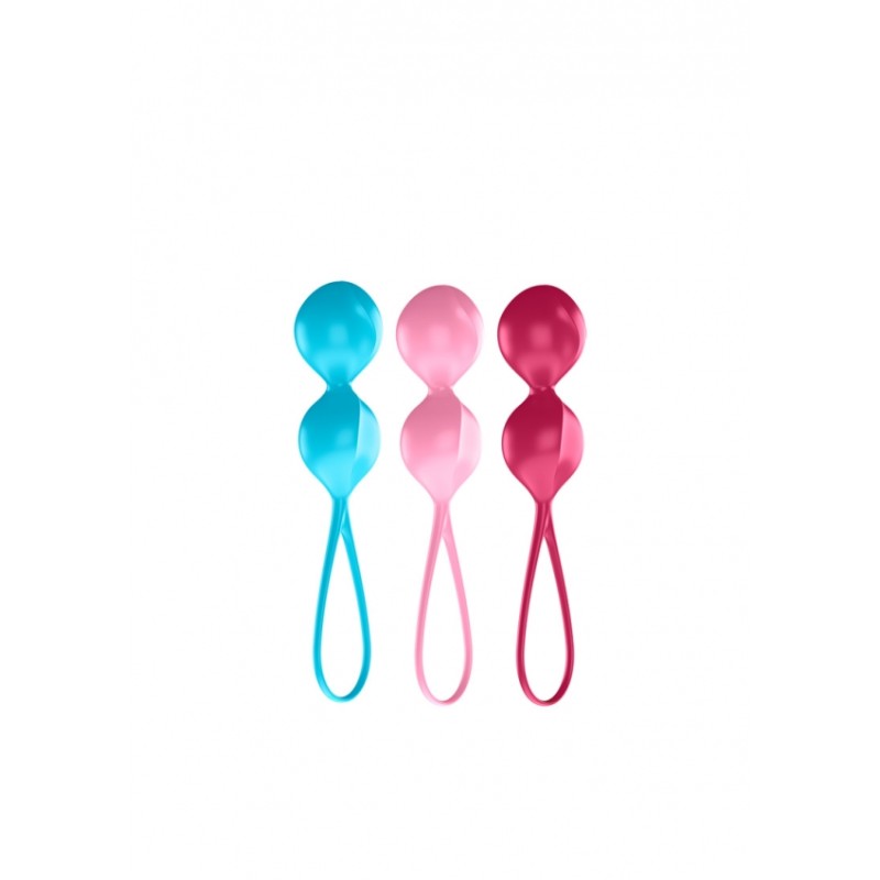 Satisfyer | V Balls Kegel Set of 3 - Turquoise/Red/Pink