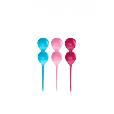 Satisfyer | V Balls Kegel Set of 3 - Turquoise/Red/Pink