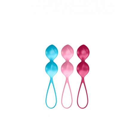 Satisfyer | V Balls Kegel Set of 3 - Turquoise/Red/Pink