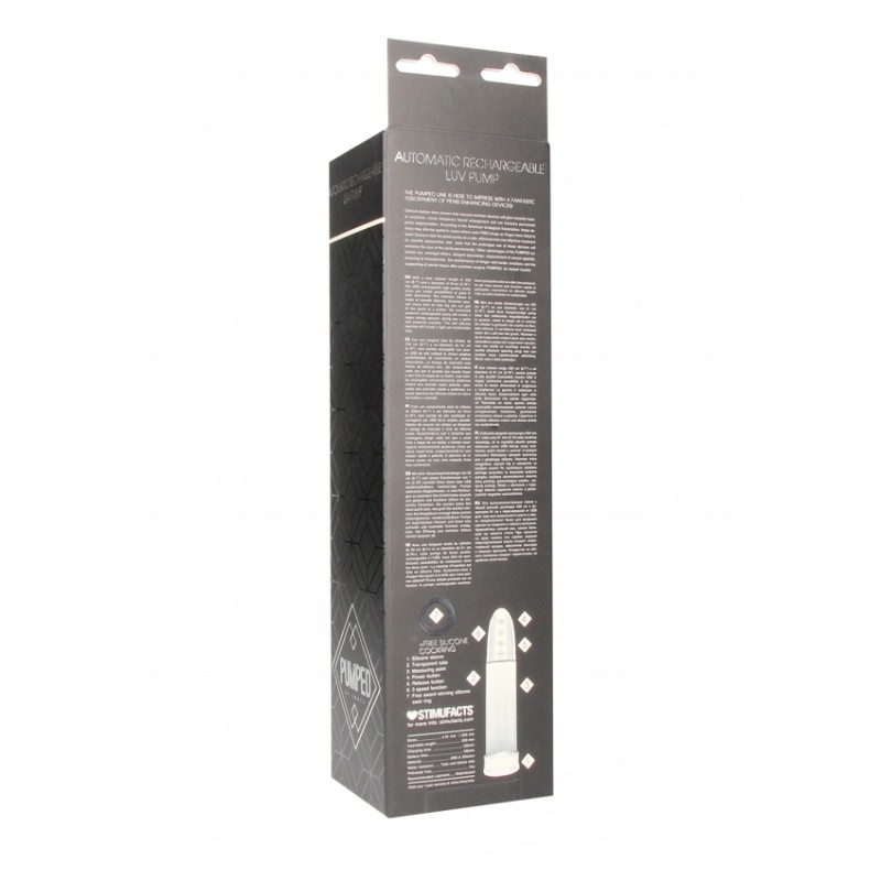 PUMPED | Automatic Rechargeable Luv Pump | Transparent