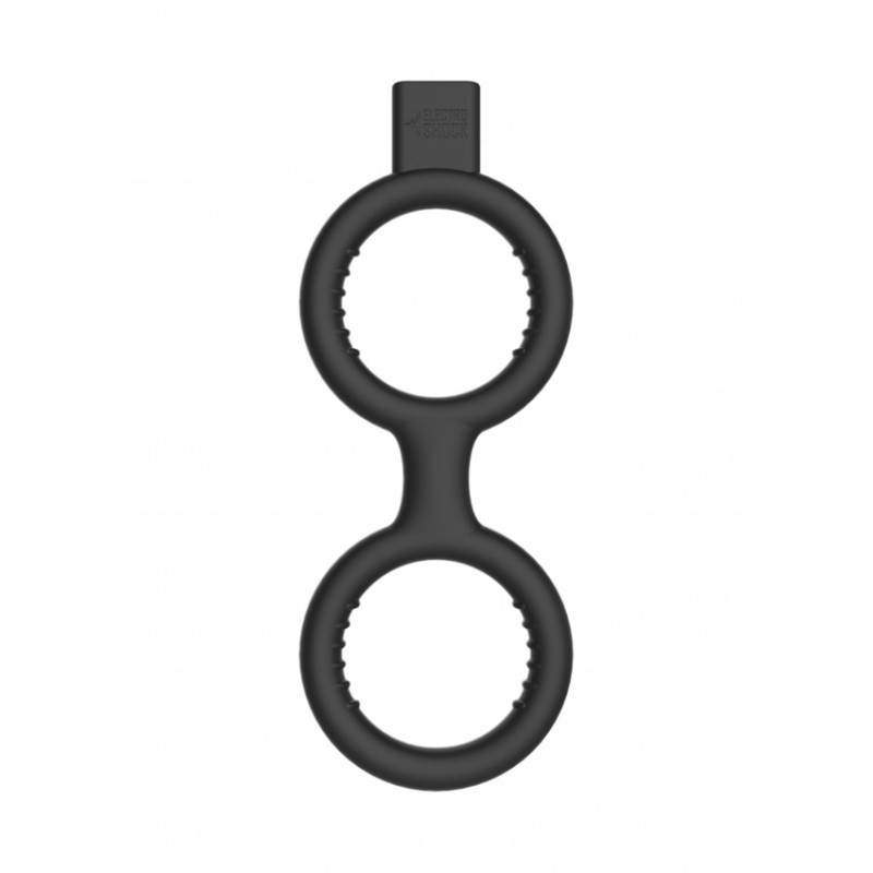 [ Sex Shop - Bulk ] E-Stimulation Cock Ring with Ballstrap