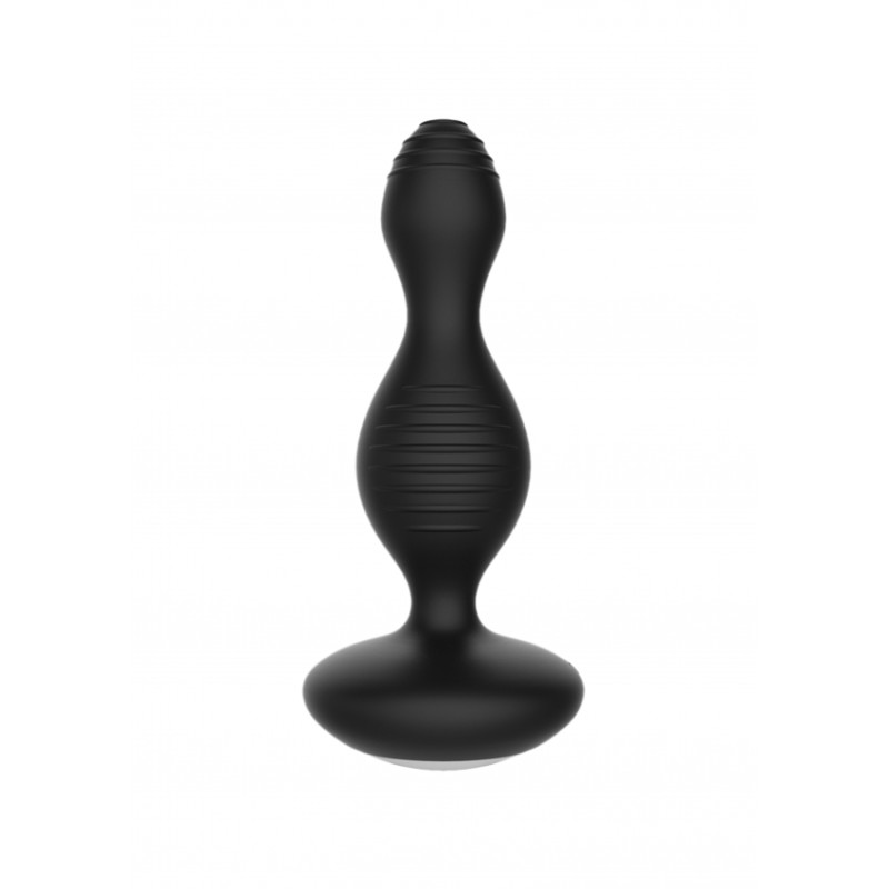 [ SexShop - Bulk ] E-Stimulation Vibrating Butt plug - Black