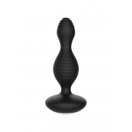 [ Sex Shop - Bulk ] E-Stimulation Vibrating Butt plug - Black