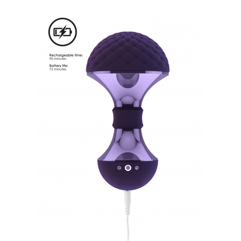 [ Sex Shop - Bulk ] Vive | Enoki | Εύκαμπτο Wand Massager | Μοβ