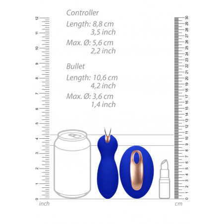 [ Bulk ] Dual Vibrating Toy - Purity - Blue