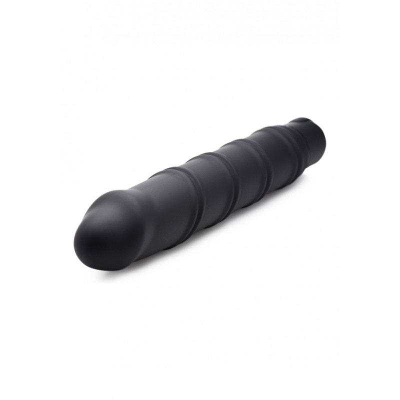 XR Brands | XL Bullet & Swirl Silicone Sleeve | Black