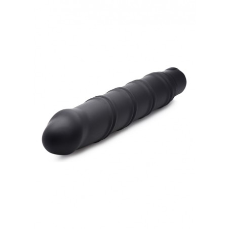 XR Brands | XL Bullet & Swirl Silicone Sleeve | Black