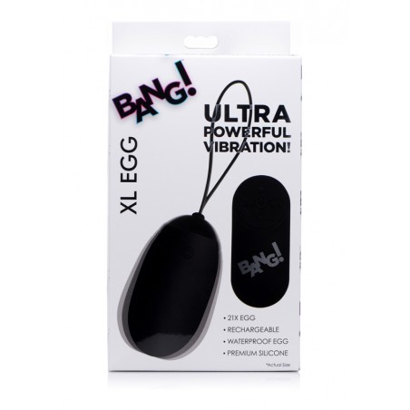 XR Brands | XL Vibrating Egg | Black