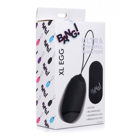 XR Brands | XL Vibrating Egg | Black