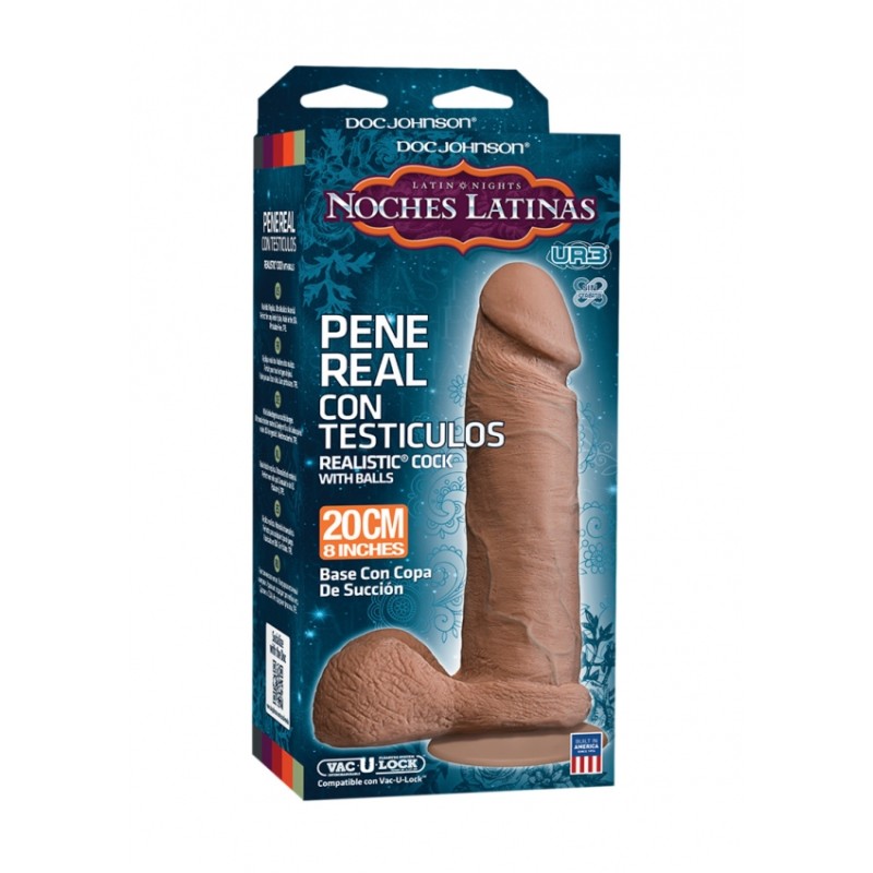 Doc Johnson | Noches Latinas | Ultraskyn Pene Real Con Testiculo