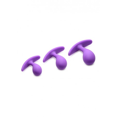 XR Brands | Booty Poppers Silicone Anal Trainer Set | Purple