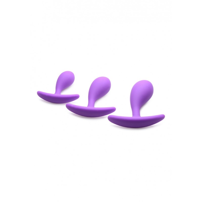 XR Brands | Booty Poppers Silicone Anal Trainer Set | Purple