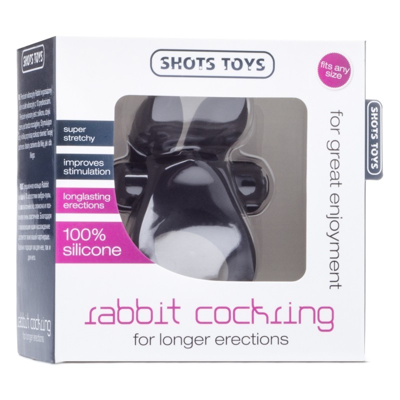 Shots Toys - Rabbit Cockring - Black