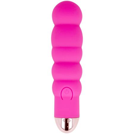 DOLCE VITA RECHARGEABLE VIBRATOR SIX PINK 7 SPEEDS