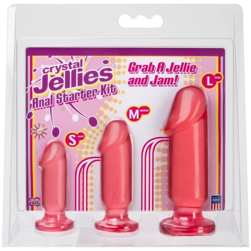 Doc Johnson: Crystal Jellies - Anal Starter Kit - Pink