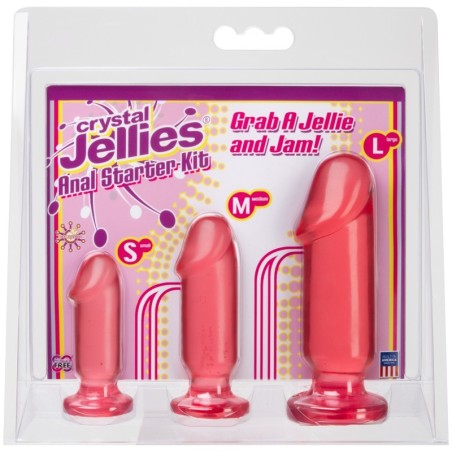 Doc Johnson: Crystal Jellies - Anal Starter Kit - Pink