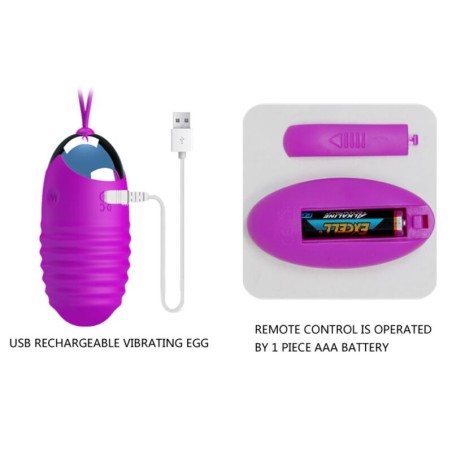 PRETTY LOVE | Jessica | Remote Control Vibrating Egg 12 Function
