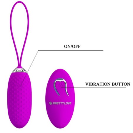 PRETTY LOVE | Joanna | Remote Control Vibrating Egg 12 Functions