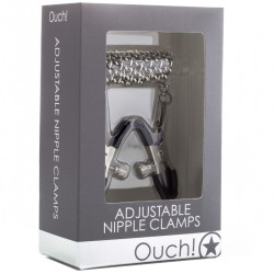 OUCH: Adjustable Nipple Clamps - Metal