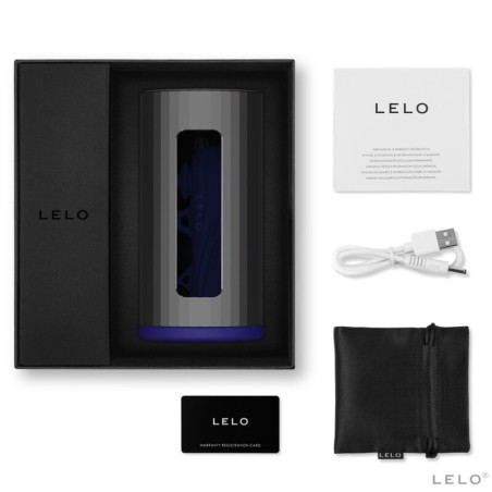 LELO | F1S V2 Masturbator SDK Technology | Gunmetal & Blue Midni