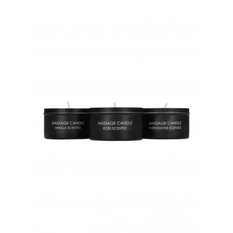 Massage Candle Set | Pheromone, Vanilla & Rose Scented