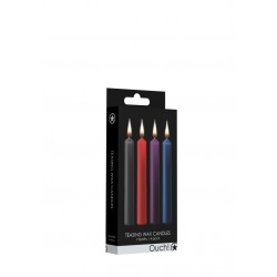 Teasing Wax Candles | Parafin | 4-pack | Mixed Colors