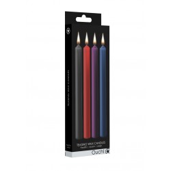 Teasing Wax Candles Large | Parafin | 4-pack | Mixed Colors